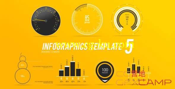 AE模板-信息数据图表柱状图饼状图动画 Infographic Template 2 3 4 5 6 7 9的图片4