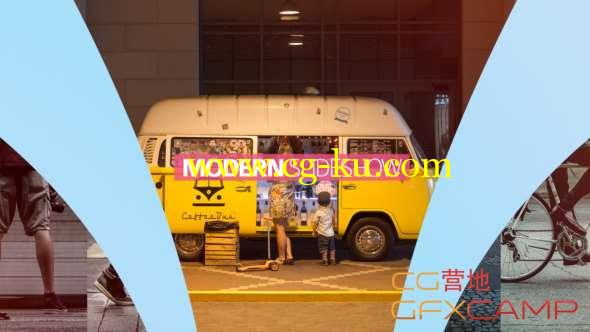 AE模板-分屏视频图片开场 Modern Opener的图片1