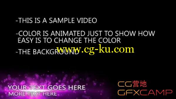 AE模板-粒子飘动人名字幕条 VideoBlocks Particle Lower Third的图片1