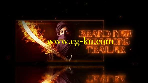 AE模板-火焰能量描边游戏宣传片开场 Dragons Trailer的图片1
