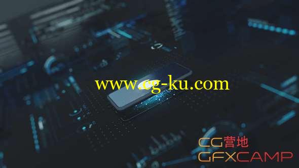 AE模板-科技感手机Logo动画 Phone Logo Reveal的图片1