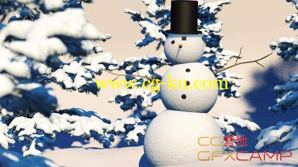 雪人场景建模C4D教程 Skillshare - Intro to Cinema 4D: Build a Snowman的图片1