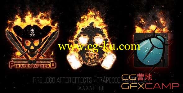 AE模板-黑暗火焰燃烧Logo动画 Fire Logo的图片1