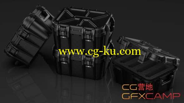 科技感箱子3D模型 Gumroad - EDON-TECH Hard Case V1的图片1