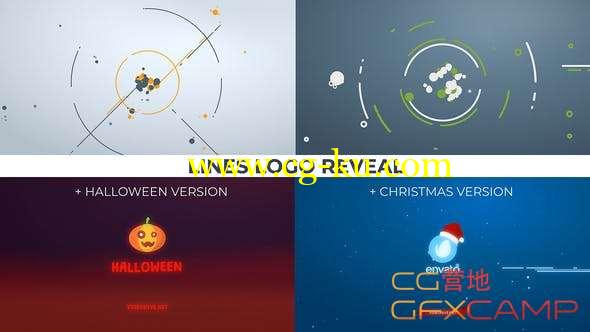 AE模板-创意线条Logo动画 Lines Logo Reveal的图片1