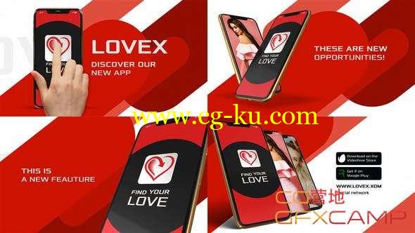 AE模板-iPhone XS手机APP动画大气优雅片头 App Promo Xs的图片1