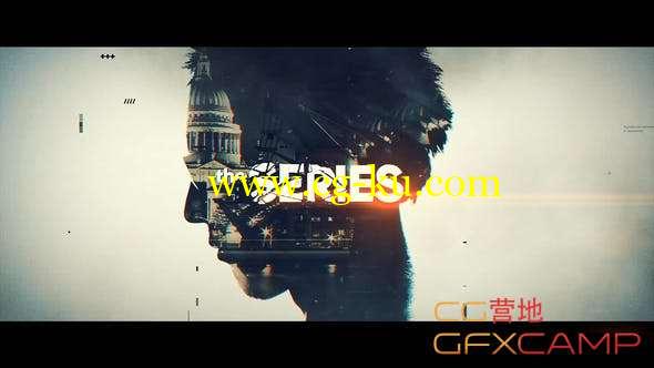 AE模板-多重曝光悬疑文字宣传片头 Series Titles的图片1