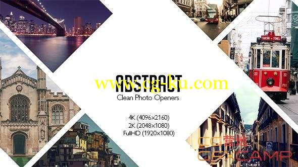 AE模板-图片拼贴Logo动画 Abstract Photo Openers - Logo Reveal的图片1