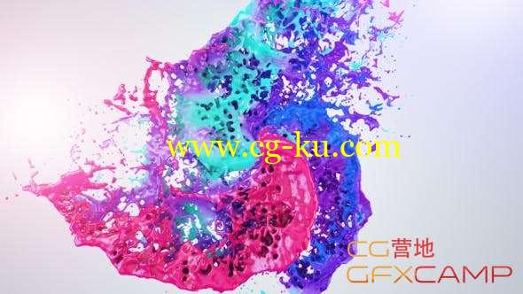 AE模板-彩色油漆液体Logo动画 Colors Of Liquid Logo Reveal的图片1