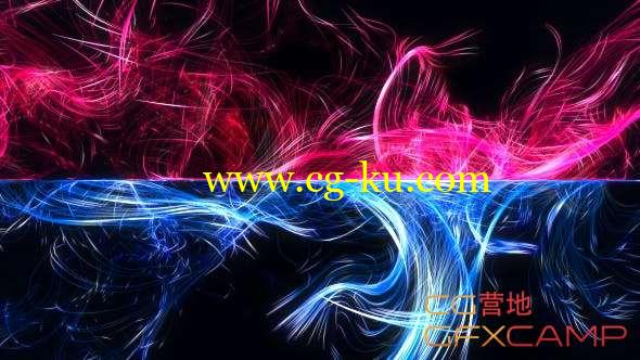 AE模板-对称粒子飞舞Logo动画 Trail Logo Reveal的图片1
