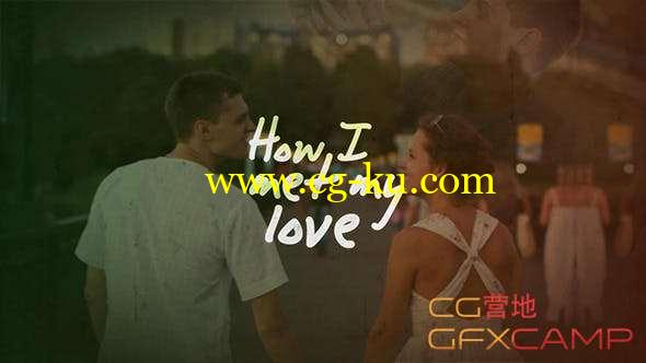 AE模板-情侣照片经历幻灯片回忆片头 How I Met My Love - Slideshow的图片1