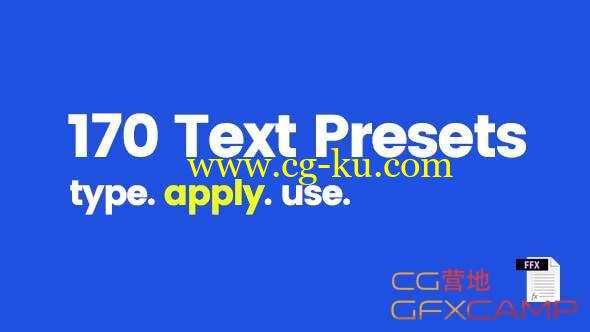 170个AE文字动画预设 170 Text Presets的图片1