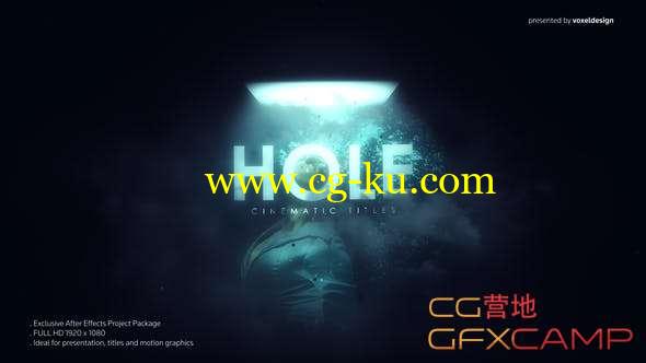 AE模板-悬疑视频文字宣传片头 HOLE Cinematic Titles的图片1