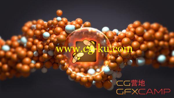AE模板-可爱小球吸附 VideoHive Abstract Sphere Logo的图片1