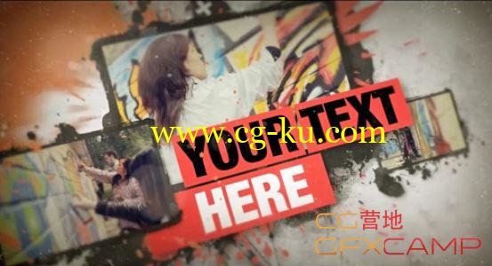 AE模板-喷漆涂鸦图片文字展示 motionvfx Graffiti Wall的图片1