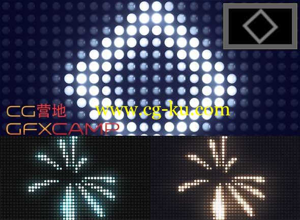 AE模板-自定义LED灯光 VideoHive animated lights kit的图片1