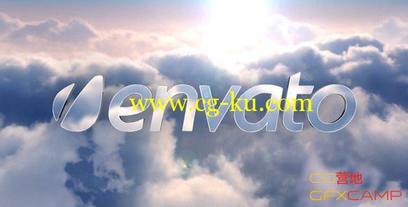 AE模板－天空白云 VideoHive 3D Logo In The Sky Reveal的图片1
