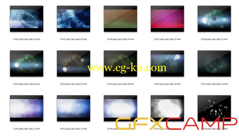 90组绚烂漏光转场视频素材 90 HD Light Leaks Transitions的图片1
