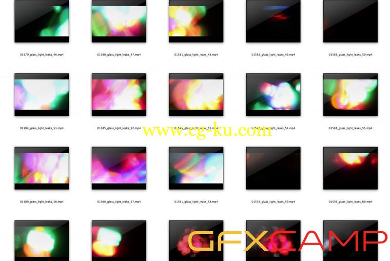 90组绚烂漏光转场视频素材 90 HD Light Leaks Transitions的图片4