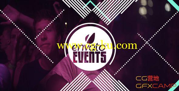 AE模板－图形转场Motion风格图片展示 VideoHive Club Festival的图片1