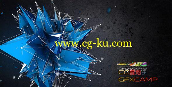 AE模板－高科技Plexus点线粒子 VideoHive Shapeshifter Glitch的图片1