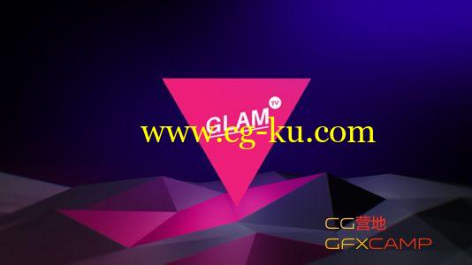 AE模板－抽象多变形转场电视包装 VideoHive Glam TV的图片1