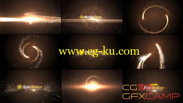 AE模板－光线粒子拖尾展示包 VideoHive Streaks Logo Sting Pack的图片1