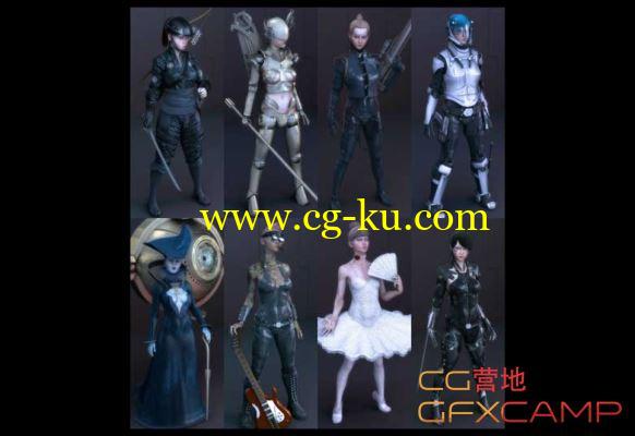 游戏人物角色3D模型 The Weisig Character Collection的图片1