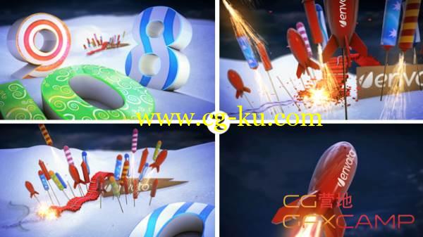 AE模板-新年烟花倒计时 VideoHive New Year Countdown的图片1