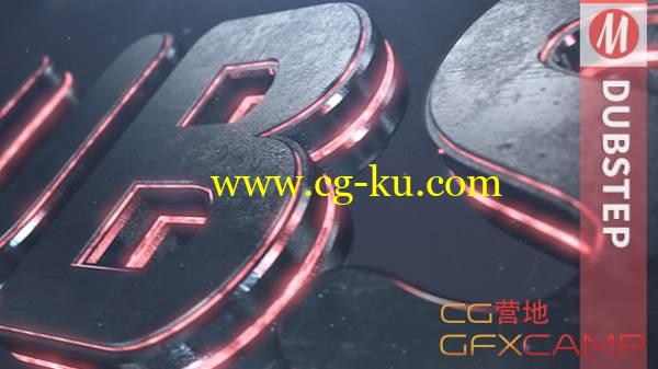 AE模板- E3D质感文字Logo展示 VideoHive Dubstep的图片1