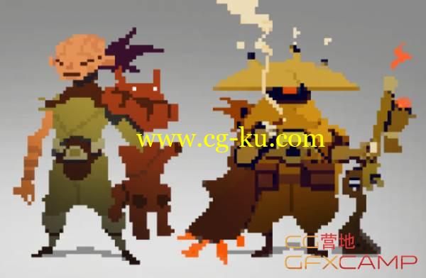 PS像素游戏风格教程 Gumroad – Intro to Pixelart by Max Gon的图片1