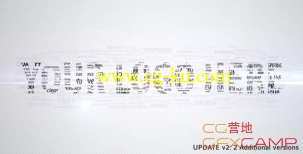 AE模板-文字汇聚Logo VideoHive Buzzwords Logo Reveal II的图片1