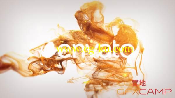AE模板-金色水墨粒子 VideoHive Elegant Gold Particles Logo Reveal的图片1
