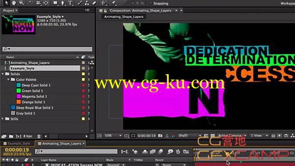 AE CC 2014基础全面教程 Lynda – After Effects CC Essential Training的图片1