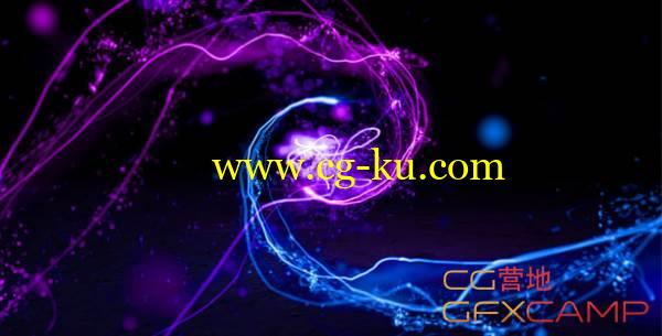 AE模板-漂亮粒子光线飞舞穿梭Logo展示 VideoHive Particle Light Logo的图片1