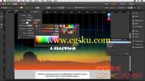 网页设计Adobe Muse CC 2014基础全面教程 Lynda – Muse Essential Training的图片1