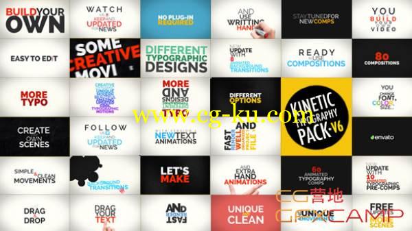 VideoHive MG动态文字排版集合包+图形转场的图片1