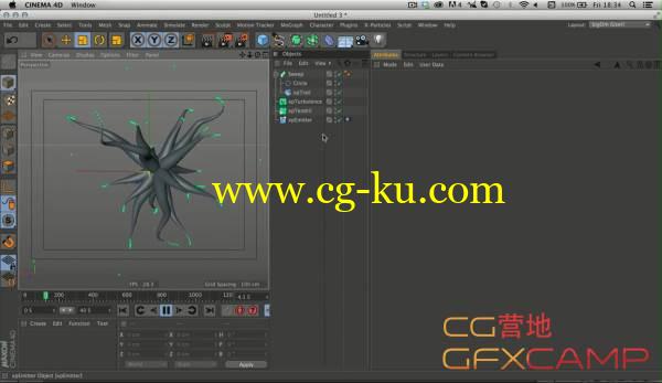 C4D X-Particles 3 功能测试的图片1