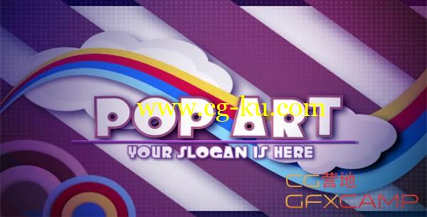 AE模板-卡通可爱儿童照片展示 VideoHive pop art的图片1