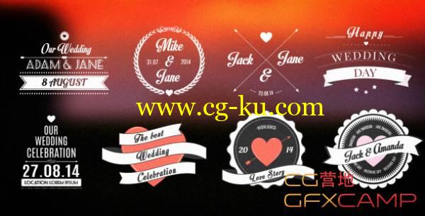 AE模板-西方浪漫婚礼标题字幕条 VideoHive Wedding Romantic Titles Pack的图片1
