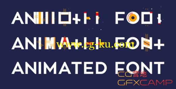 AE模板-MG动态文字组合展示 VideoHive Animated Font的图片1
