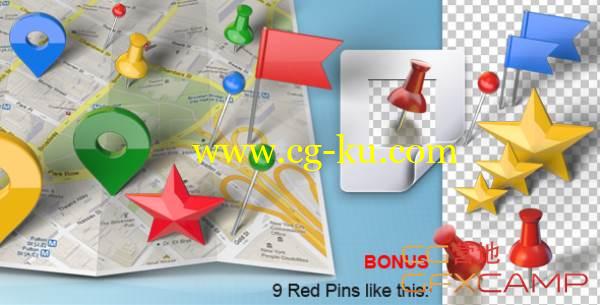 AE模板-真实3D地图旗帜星星标识 VideoHive Map Generator with Real 3D Markers的图片1
