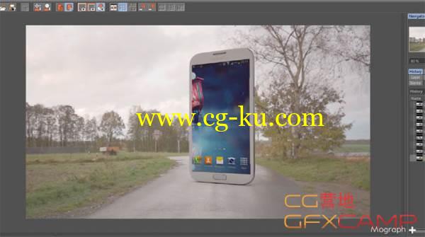 C4D 3D模型Vray渲染结合实拍场景 Integrating HDR Images and 3d models的图片1