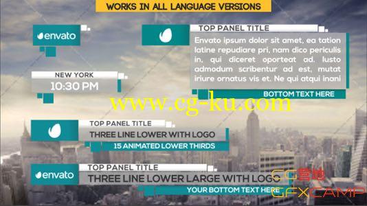AE模板－简洁Motion人名字幕条展示 VideoHive 21 Clean Lower Thirds的图片1