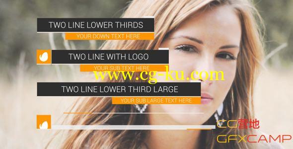 AE模板－扁平化动态人名字幕条 VideoHive Dynamic Lower Thirds的图片1