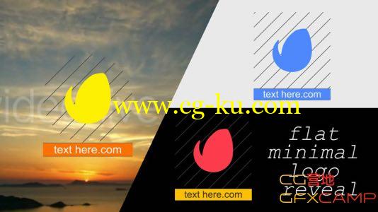 AE模板－Motion扁平化Logo翻转 VideoHive Flat Minimal Logo Reveal的图片1