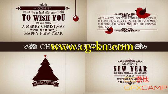 AE模板－圣诞节文字标题运动排版 Videohive Christmas Typography的图片1
