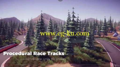 Procedural Race Tracks – Houdini 17.5 and Houdini Engine的图片1