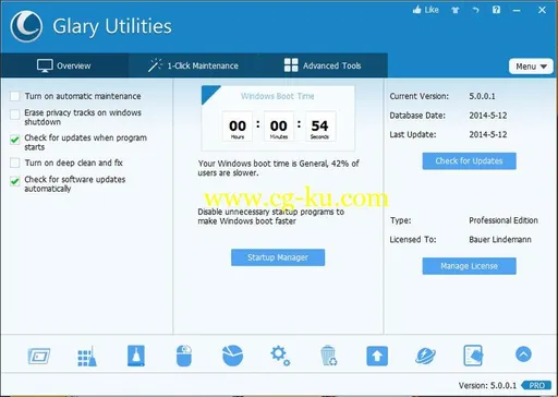 Glary Utilities Pro 5.131.0.157 Multilingual的图片1