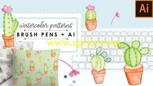 Easy Watercolor Patterns Using Brush Pens + Illustrator的图片1